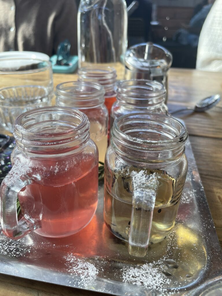 Drinks at Omega chapter's December brunch