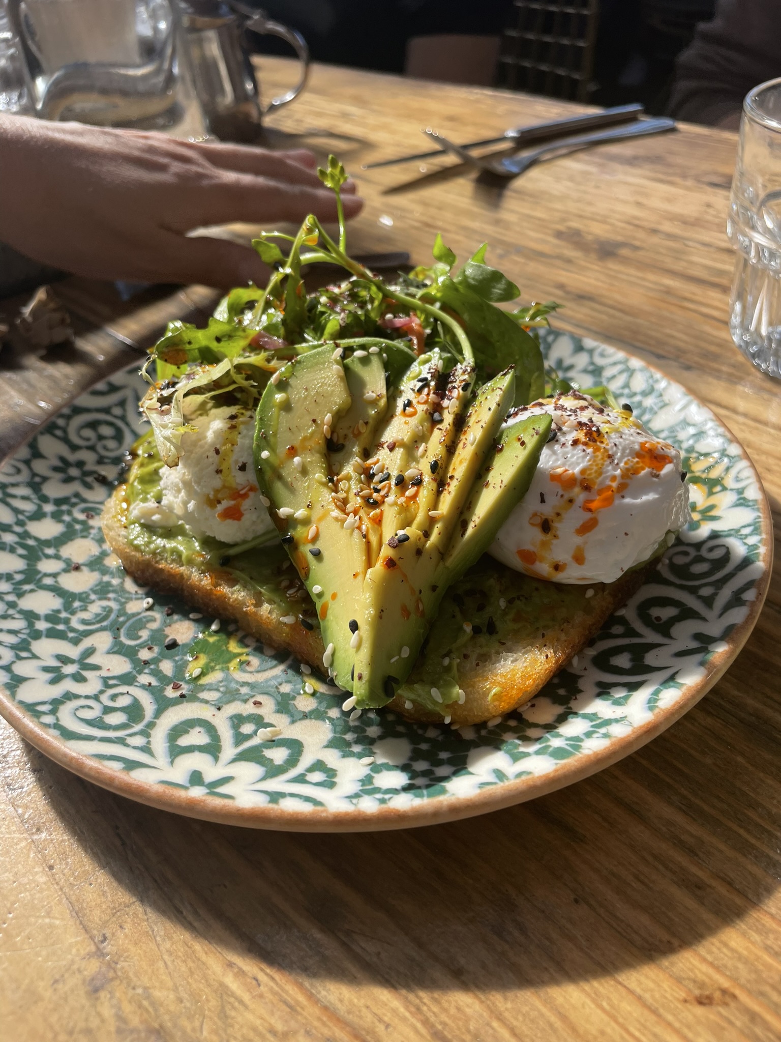 Avocado Toast at Omega Chapter Brunch