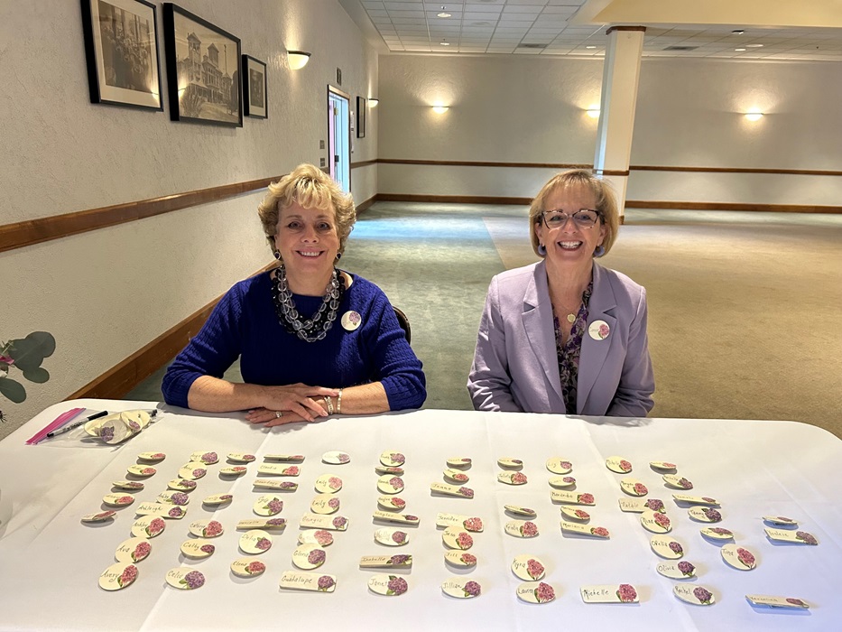 Spring 2024 Mother Daughter tea welcome station